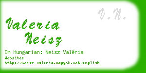 valeria neisz business card