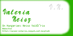 valeria neisz business card